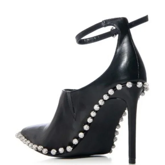 AZALEA WANG "EVERY LITTLE RHINESTONE STEP" EMBELLISHED STRAP PUMP ( BRAND NEW!!! - Picture 4 of 8
